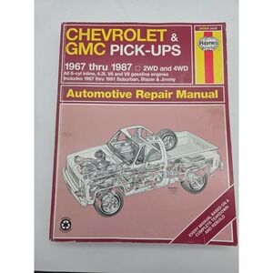 Haynes Repair Manual Chevrolet & GMC Pick-ups 1967-1987 2WD & 4WD 24064 (420)